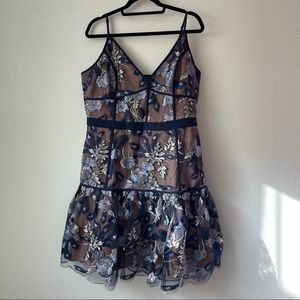 Structured Embroidered Detail Dress